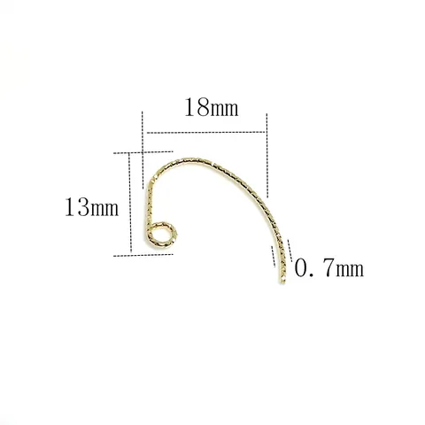 Ganchos para Pendientes de Latón Lleno de Oro 14k Texturizados Alambres para Orejas Martillados Oro 18k Para Creación de Joyas DIY