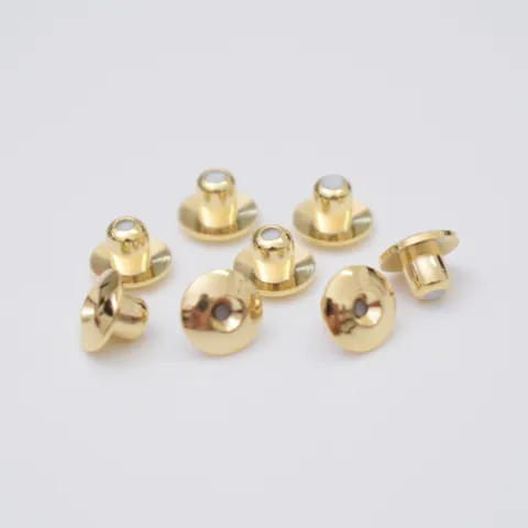 14K Gold Filled Bullet Earring Backs With Silicone Insert High Quality Brass Earring Stoppers DIY Jewelry Making Findings