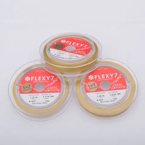 Nylon Coated Stainless Steel Beading Wire For DIY Jewelry Making Bracelet Necklace Flexible High Strength Metallic Thread