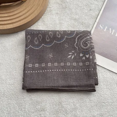 Vintage Paisley Druck Baumwolle Viereckiges Tuch Damen Böhmisch Kopftuch Halstuch Vielseitig Leicht Bandana Haarwickel Accessoire