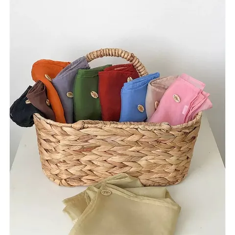 Korean Style Chiffon Solid Color Square Scarf For Women Breathable Headscarf Neckerchief Hair Band Decorative Elegant Shawl