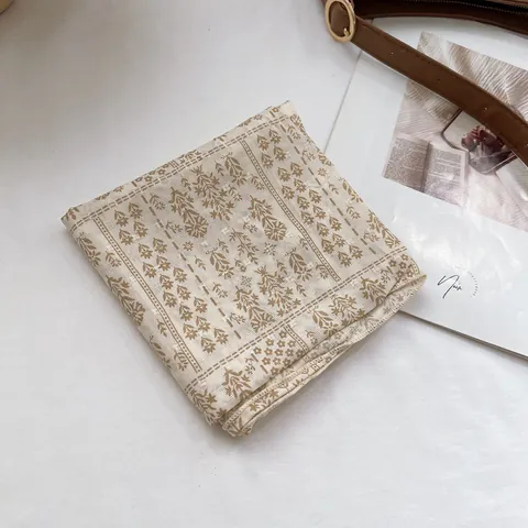Damen Japanisch Frisch Vintage Floral Viereckiges Tuch Leichte Polyester Dekorative Halstuch Stirnband Für Alltag Reise
