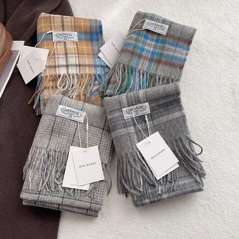 Britse Stijl 100% Wol Geruite Sjaal Voor Heren Dames Winter Warm Kwasten Omslagdoek Klassiek Plaid Nekwarmer Mode Accessoire