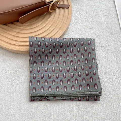 Vintage Geometrisches Totem Druck Viereckiges Tuch Für Damen Leichtes Chic Kopftuch Halstuch Mode Weiche Baumwolle Wrap