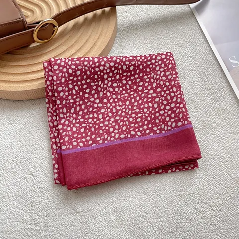 Foulard Quadrato in Raso da Donna Moda Stampa Leopardata Pois Irregolari Effetto Seta Foulard Collo Stile Y2K Accessorio Borsa