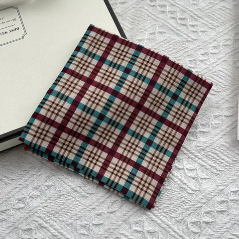 Women's Floral Print Cotton Blend Square Scarf Pastoral Vintage Grid Headband Neck Scarf Multi Purpose Handkerchief Accessories