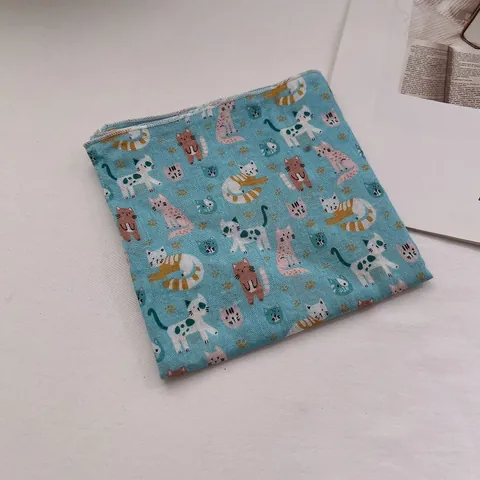 Vintage Women Cotton Square Scarf Multi Use Printed Bandana Neckerchief Hair Wrap For Head Wrist Fashion Floral Animal Scarf