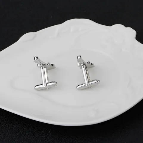 Creative Electric Guitar Cufflinks For Men Silver Alloy Musical Instrument Enamel Drip Oil Shirt Accessory Jewelry Gift