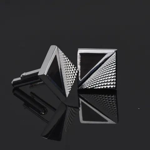 Herren Quadratische Emaille Manschettenknöpfe Legierung Geometrisch Muster Business Französischer Stil Hemd Zubehör Hochzeit Schmuck