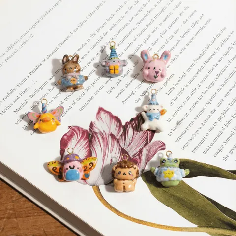 Schattige Cartoon Dier Hangers Roestvrij Staal Konijn Eend Kikker Leeuw Bedels Gekleurde Emaille Look Goud Zilver Kettingen Sieraden Accessoires Voor Dames Meisjes