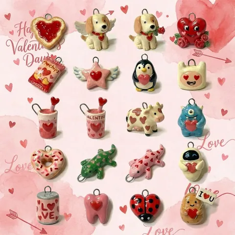 Romantic Valentine's Day Heart Dog Pendant Necklace Stainless Steel 18K Gold Plated Cartoon Animal Women Jewelry Gift