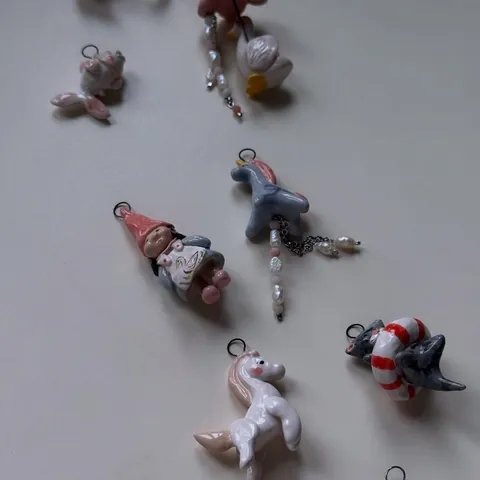 Stainless Steel Enamel Animal Cartoon Pendant Necklace Women 18K Gold Plated Flamingo Rabbit Swan Chain Necklace Jewelry
