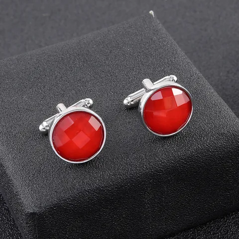 Boutons de Manchette Minimalistes en Alliage de Strass pour Hommes Chemise Ronds Géométriques de Bureau Boutons de Manchette pour Mariage Formel Fête Bijoux Cadeaux