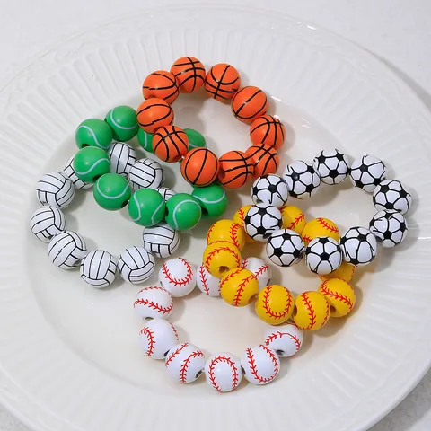 Sporty Alloy Ball Napkin Rings Football Basketball Volleyball Pattern Decorative Napkin Buckles For Restaurant Hotel Party Table Setting
