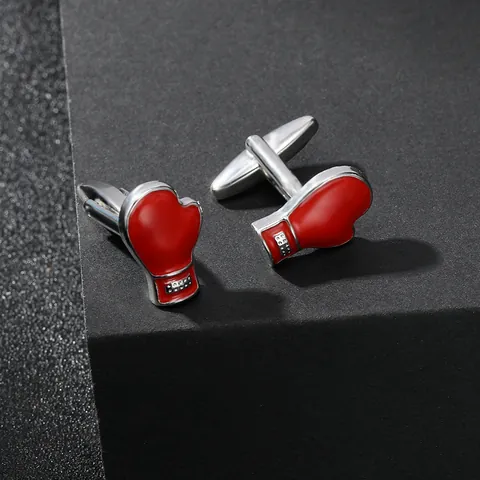 Men's Fashion Sports Series Alloy Cufflinks Horse Golf Skier Boxing Glove Design Electroplated Business Wedding Cuff Links