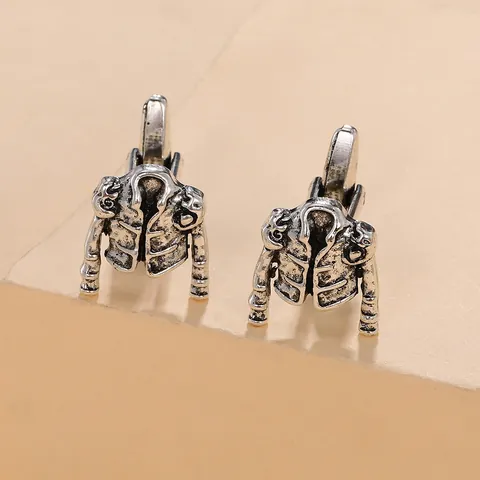 Creative Alloy Mens Cufflinks Silver Biker Jacket Pi Symbol Crane Shell Geometry Tool Business Shirt Cuff Links Accessories Gift