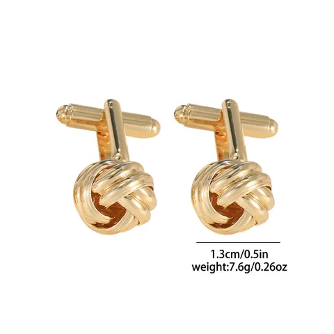 Boutons de Manchette Torsadés en Fer de Mode pour Homme Design Évidé Accessoires de Bijoux de Costume d'Affaires Or Argent Noir Électroplaqué Cadeau de Luxe