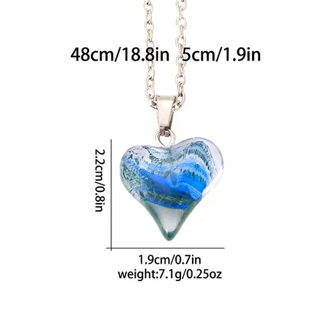 Mode Bunte Herz Anhänger Halskette Für Damen Herren Kunst Kristall Harz Herz Legierung Kette Freundschaft Schmuck Valentinstag Geschenk