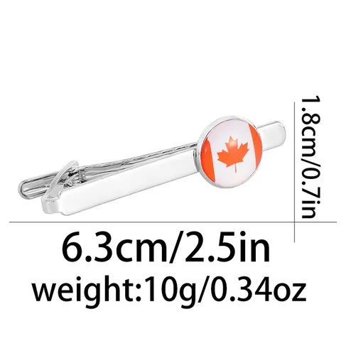 Men's Business Tie Clip Alloy National Flag Design For Suit Shirt USA UK Canada France Germany Australia Korea Tie Bar Jewelry