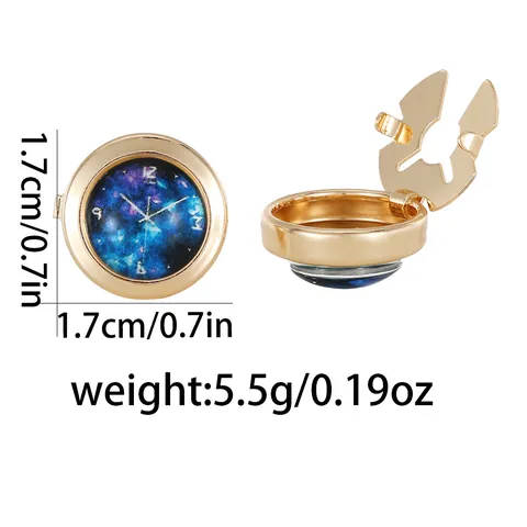 Herren Vintage Legierung Uhr Zifferblatt Knopfabdeckungen Runde Hemd Manschettenknöpfe Schmetterling Sternenhimmel Muster Schmuck Für Business Hochzeit