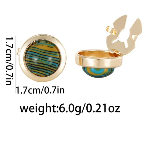 Round Alloy Button Covers For Men French Shirt Cufflinks Gold Silver Plated Enamel Tiger Eye Resin Stone Jewelry Accessories