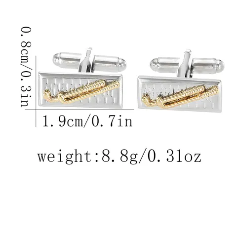 Boutons de Manchette de Golf en Cuivre de Luxe Accessoires Chemise Homme Affaires Thème Sport Motifs Golfeur Clubs Boutons de Manchette Français Électroplaqués Cadeau