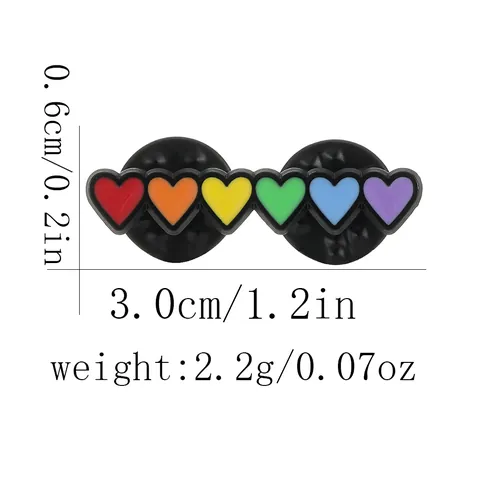 Spilla in Smalto a Cuore Arcobaleno Carina in Lega Gioielli per Vestiti Zaino Borsa Unisex Regalo Mese del Pride Spilla