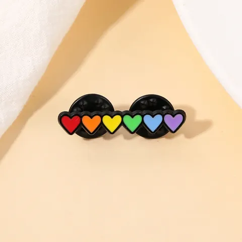 Spilla in Smalto a Cuore Arcobaleno Carina in Lega Gioielli per Vestiti Zaino Borsa Unisex Regalo Mese del Pride Spilla