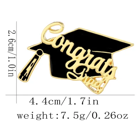 Class Of 2025 Graduation Enamel Brooch Pin Congrats Grad I Did It Mortarboard Cap Badge Commemorative Student Gift Pins