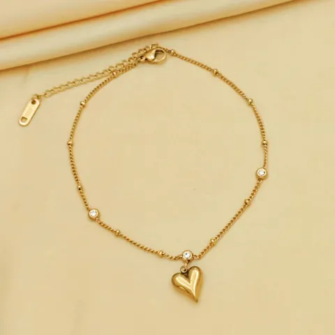 Minimalist Stainless Steel Heart Pendant Necklace Bracelet Stud Earrings For Women Gold Silver Plated Fashion Jewelry