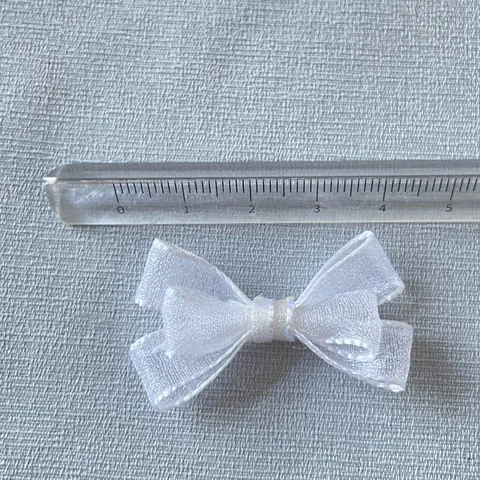 DIY Handmade Organza Double Layered Ribbon Bows Macaron Colored Mini Fabric Bowknot For Craft Doll Clothes Underwear Decoration Sewing Accessories