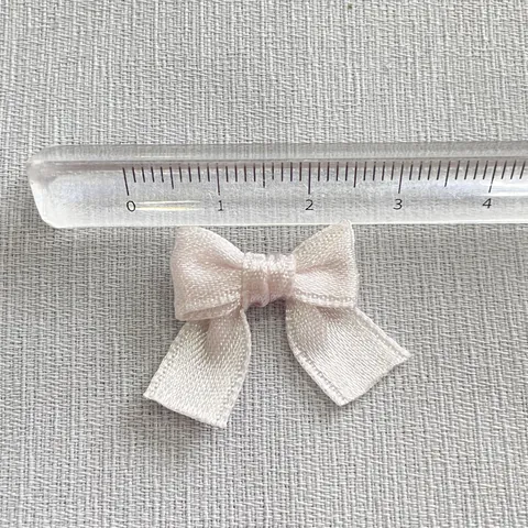Mini Handmade Satin Ribbon Bows For DIY Crafting Hair Clips Apparel Accessories Macaron Color Small Decorative Bows Findings