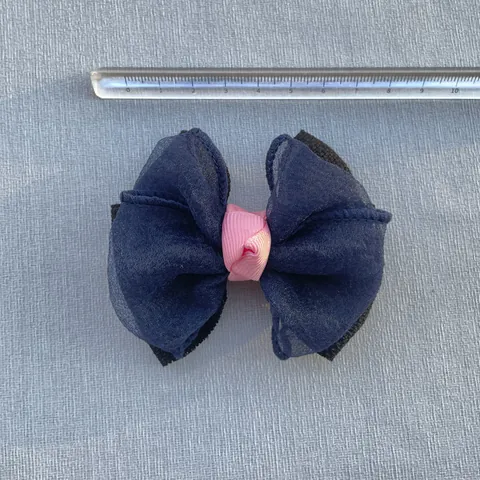 Decoración de Lazo de Organza en Capas Hecha a Mano Para Accesorios de Cabello DIY Bolso Ropa Muñeca Ornamento Minimalista Dulce