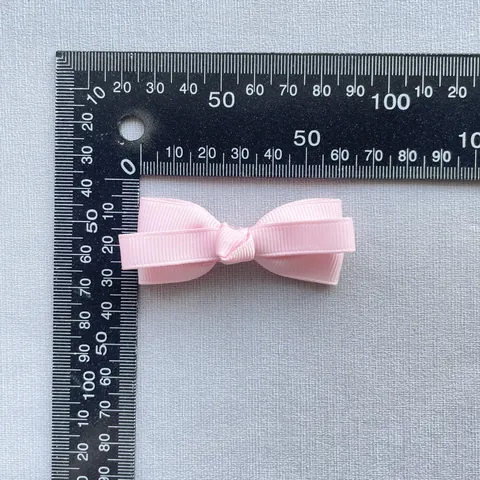Nœuds en Ruban Gros-grain de Tissu Rose Faits à la Main pour Accessoires Cheveux DIY Décoration de Boîte Cadeau Vêtements