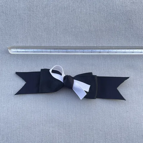 Handmade Black And White Bow DIY Jewelry Accessories Polyester Grosgrain Ribbon Lace Polka Dot Stripes For Doll Clothes Hair Clips Bags Decoration