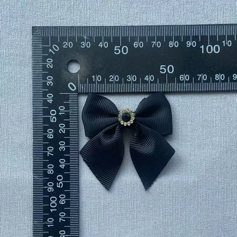 Ripsband Schleife Mit Strass Kunstperle Mitte Verzierung Für DIY Haarschmuck Kleidung Handwerk Puppe Dekor