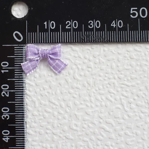 Mini Lazos Hechos a Mano a Cuadros para Ropa de Muñeca DIY Pinzas para el Pelo Mascotas Nail Art Adornos de Lazo de Tela