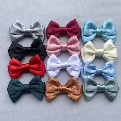 Fiocco in Raso Fatto a Mano Accessori Fai da Te per Abbigliamento Scarpe Decorazione Capelli Applicazione Fiocco in Tessuto