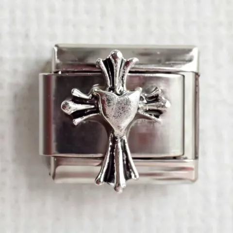 Ανοξείδωτα Ιταλικά Charm Links DIY Αρθρωτά Βραχιόλια Charms Γοτθικός Σταυρός Κρανίο Καρδιά Κοσμήματα Unisex