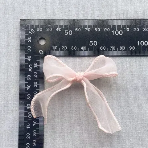 Nœuds en Ruban de Maille Organza Mousseline DIY pour Accessoires de Cheveux Décoration de Mariage Fête Couture Artisanat