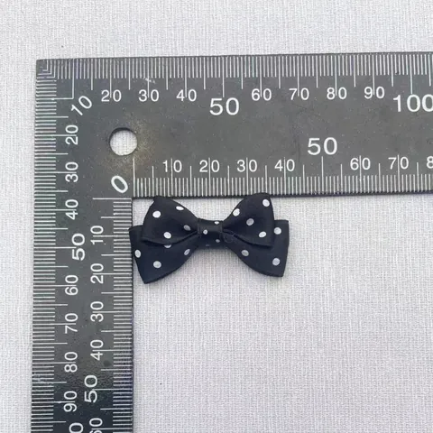 Mini Satin Polka Dot Doppelschicht Schleife Band Zubehör Für DIY Haarspangen Kleidung Haustier Deko Handgemachte Schleife