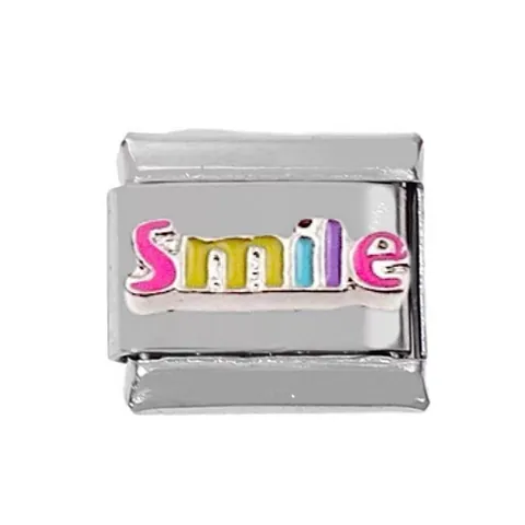 304 Stainless Steel Italian Charms DIY Modular Bracelet Link Personalized Love Heart Letter Jewelry Accessory For Men Women