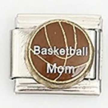 Stainless Steel Italian Charm Link Sports Basketball Soccer Baseball DIY Elastic Bracelet Component Jewelry Making Findings