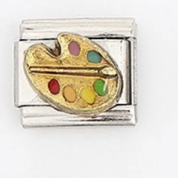 Italiaanse Charm Links Roestvrij Staal DIY Modulaire Armband Componenten Kunst Kantoorartikelen Onderwijs Thema Emaille Voor Sieraden