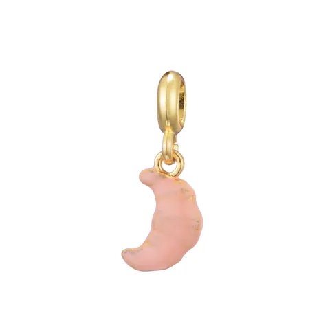 Alloy Enamel Croissant Cupcake Charms Gold Plated Drip Oil Food Pendants For DIY Bracelet Jewelry Making Women Girls Accessories