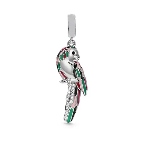 Alloy DIY Charms For Bracelet Necklace Parrot Bee Dinosaur Heart Watermelon Enamel Pendant Jewelry Making Accessories