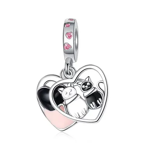 Alloy Enamel Astronaut Elephant Heart Cat Butterfly Chameleon Charms For DIY Bracelet Jewelry Making Women Accessory Gift