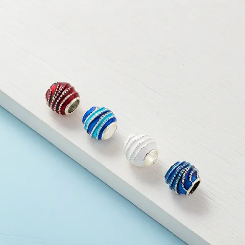 Legering Emaille Spiraal Punten Charms Kralen Voor DIY Armband Sieraden Maken Multi Kleur Oceaan Werveling Accessoires