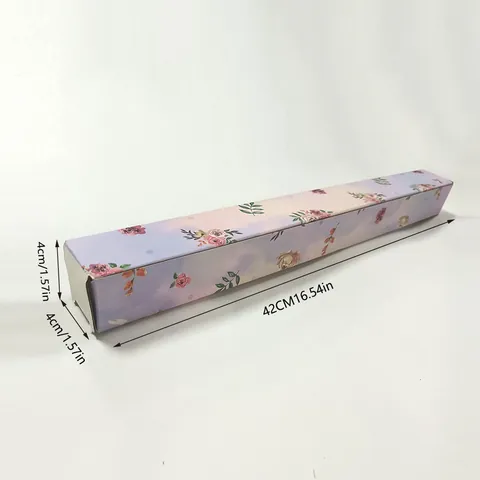 Boîte d'Emballage en Papier Décorative Portable Tube de Rangement en PVC Transparent pour Affiches Autocollants Muraux Étui de Protection d'Expédition