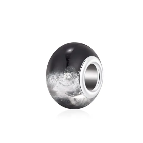 DIY Jewelry Making Large Hole Beads Alloy Core Gradient Resin Charm Beads For Bracelet Necklace Women Fashion Accessories